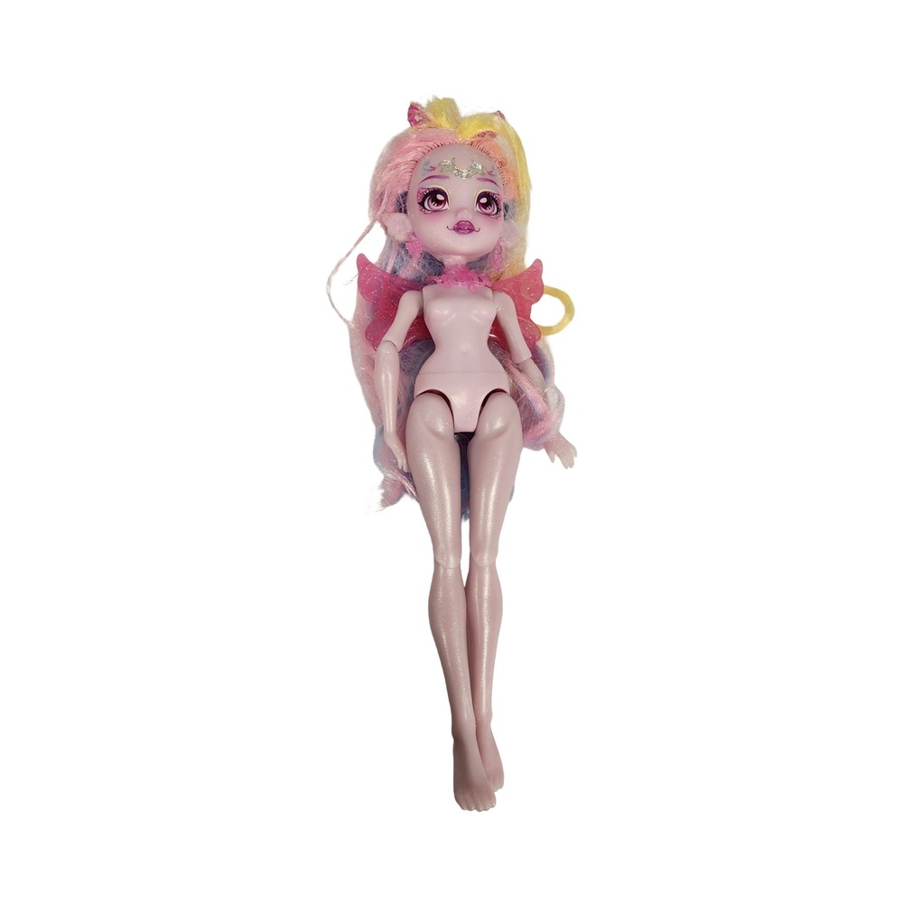 Magic Mixies Doll Rainbow Hair Pink‎ Wings Fantasy Creature Toy